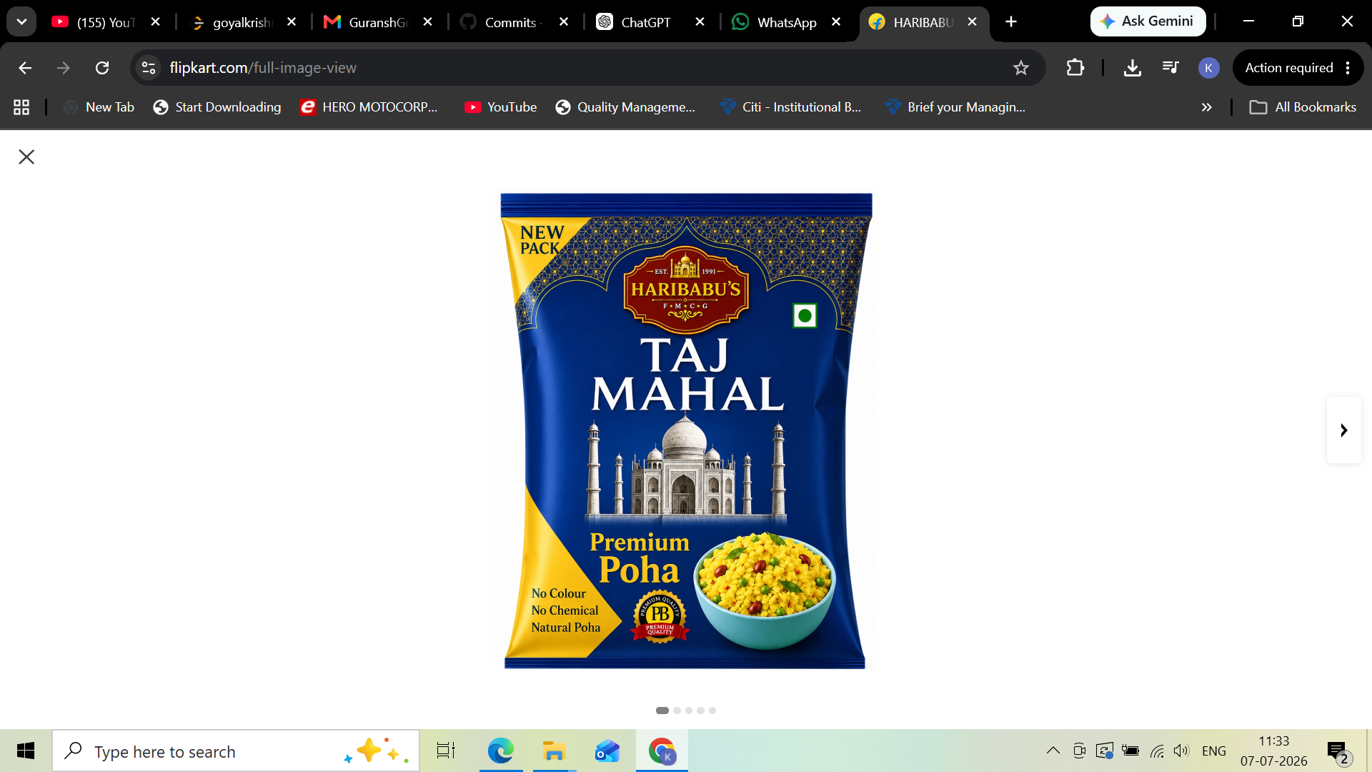 taj mahal poha